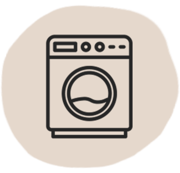 Washing machine safe icon – indicates easy-care washable product