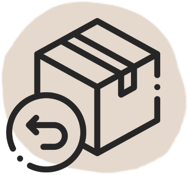 Easy returns icon – customer-friendly policy symbol