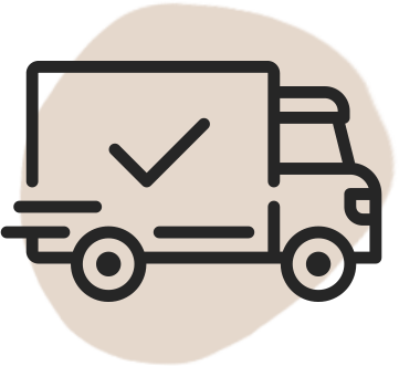 Fast shipping icon – reliable delivery symbol for online store