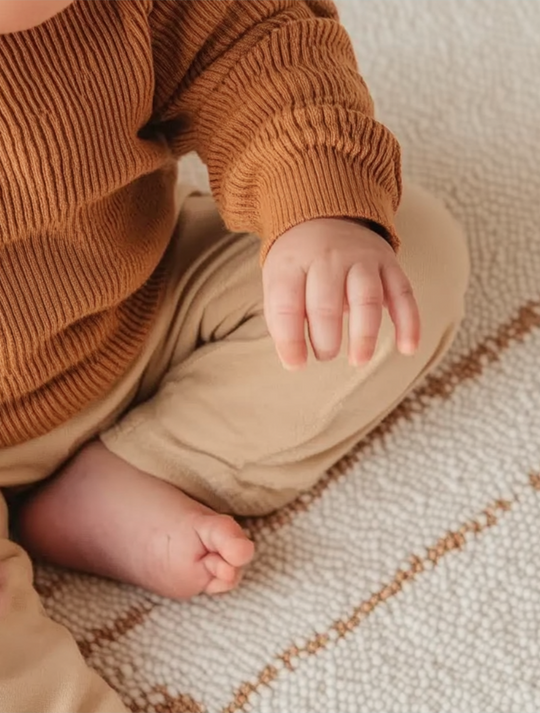 Textured wool area rug – cozy, eco-friendly flooring for homes
