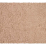 Floral Field Washable Wool Area Rug in Pink
