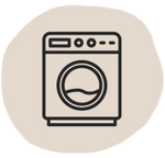 Washing machine safe icon – indicates easy-care washable product