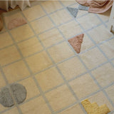 Playfield Organic Cotton Area Rug in Blue