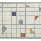 Playfield Organic Cotton Area Rug in Blue