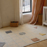 Playfield Organic Cotton Area Rug in Blue