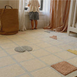 Playfield Organic Cotton Area Rug in Blue