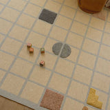 Playfield Organic Cotton Area Rug in Blue