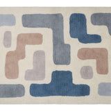 Stacked Washable Wool Area Rug – soft, organic, non-toxic wool rug for nursery or kids' room